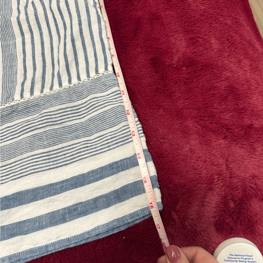 J Jill linen Striped Sleeveless Top in Blue and White - Picture 7 of 7